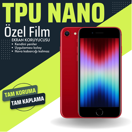 iPhone SE 2020 için TPU NANO Film Ekran Koruyucu