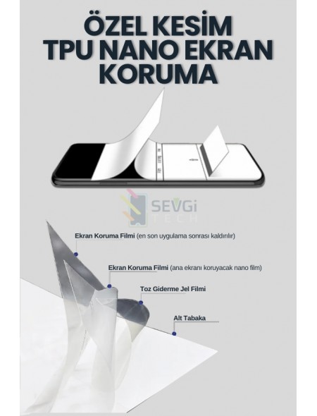 Cep Telefon için TPU Nano Ekran Koruyucu