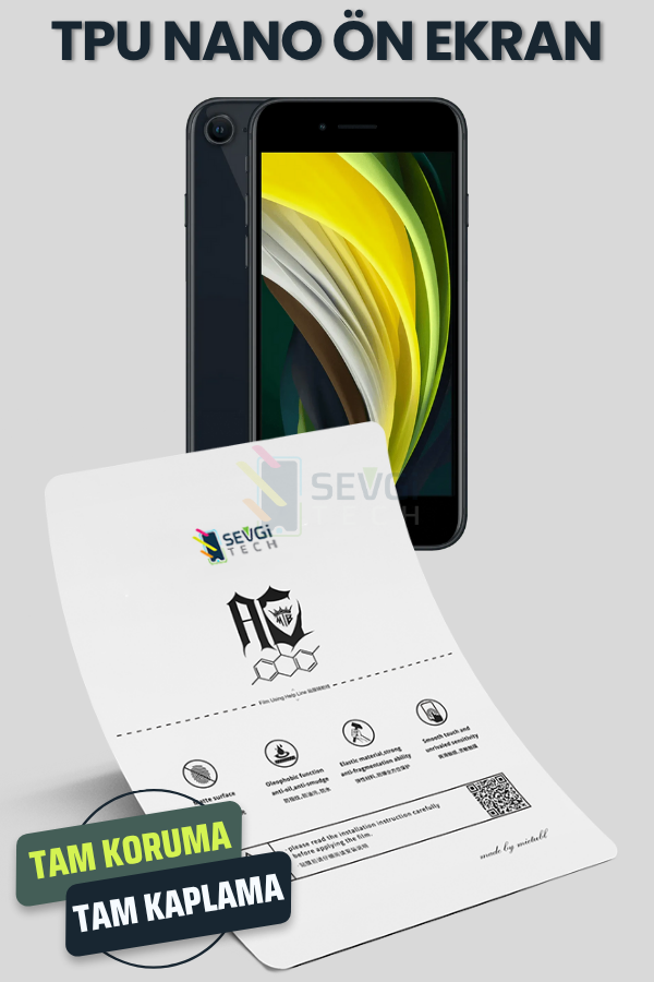iPhone SE 2020 TPU Nano Ekran Koruyucu