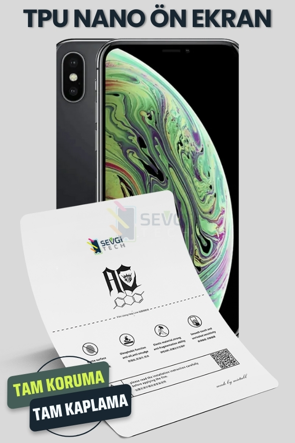 iPhone XS TPU Nano Ekran Koruyucu