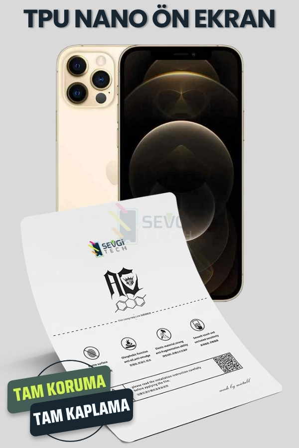 iPhone 12 TPU Nano Ekran Koruyucu