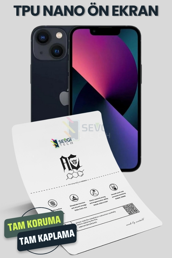 iPhone 13 TPU Nano Ekran Koruyucu