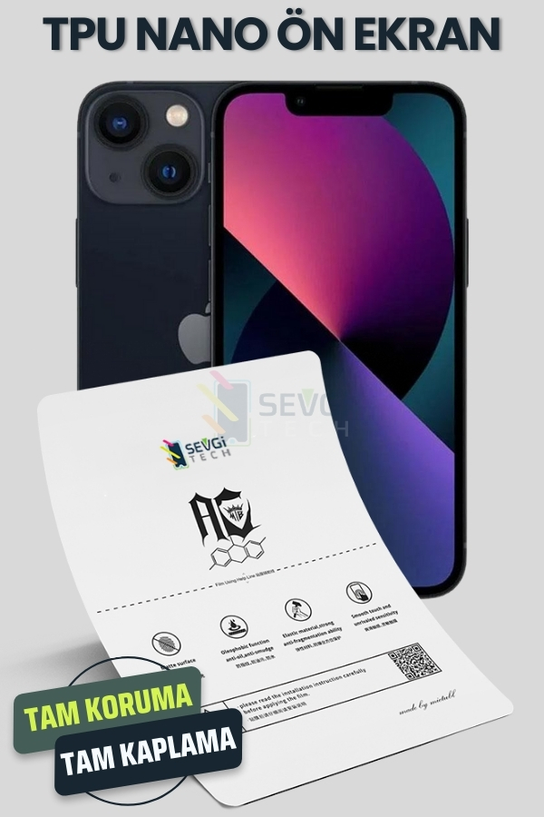 iPhone 13 Mini TPU Nano Ekran Koruyucu