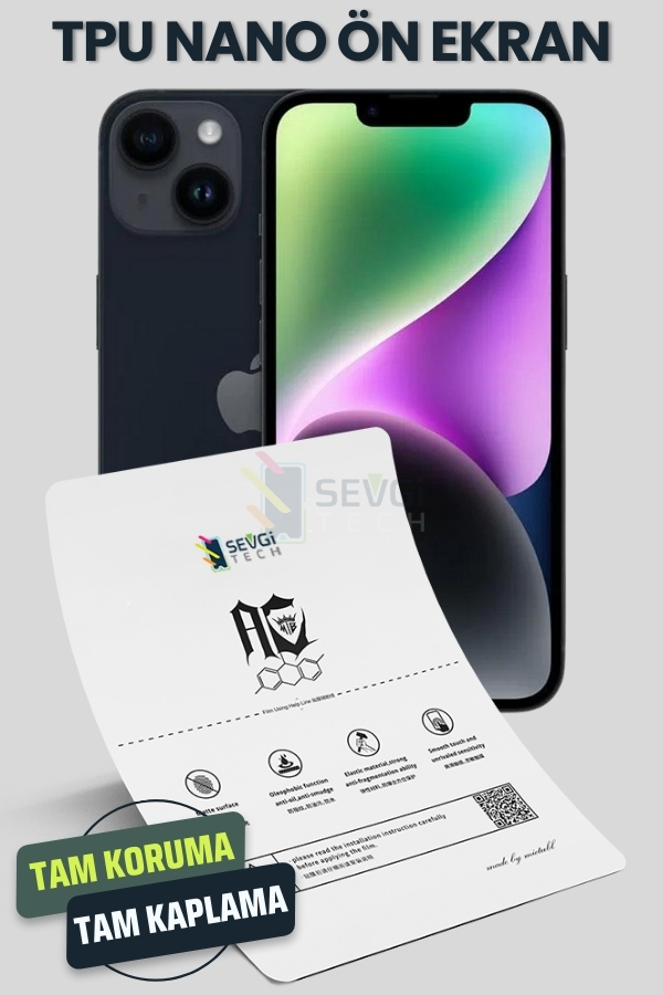 iPhone 14 TPU Nano Ekran Koruyucu