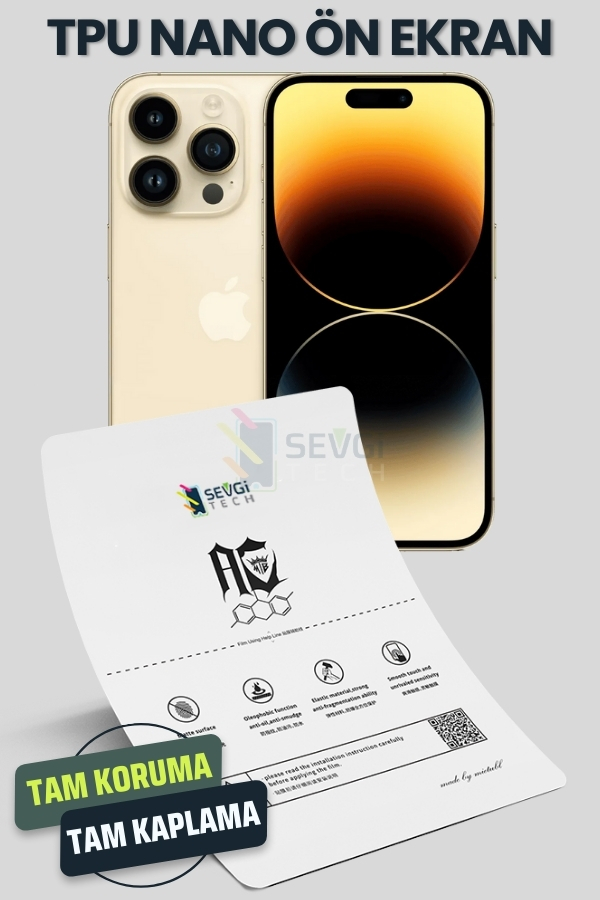 iPhone 14 Pro Max TPU Nano Ekran Koruyucu