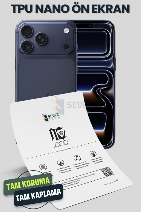 iPhone 17 Pro Max TPU Nano Ekran Koruyucu