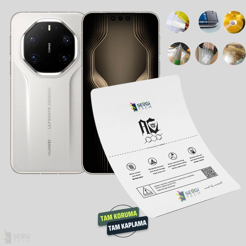 Huawei Mate 80 RS Ultimate Özel Kesim TPU Nano Ekran Koruyucu