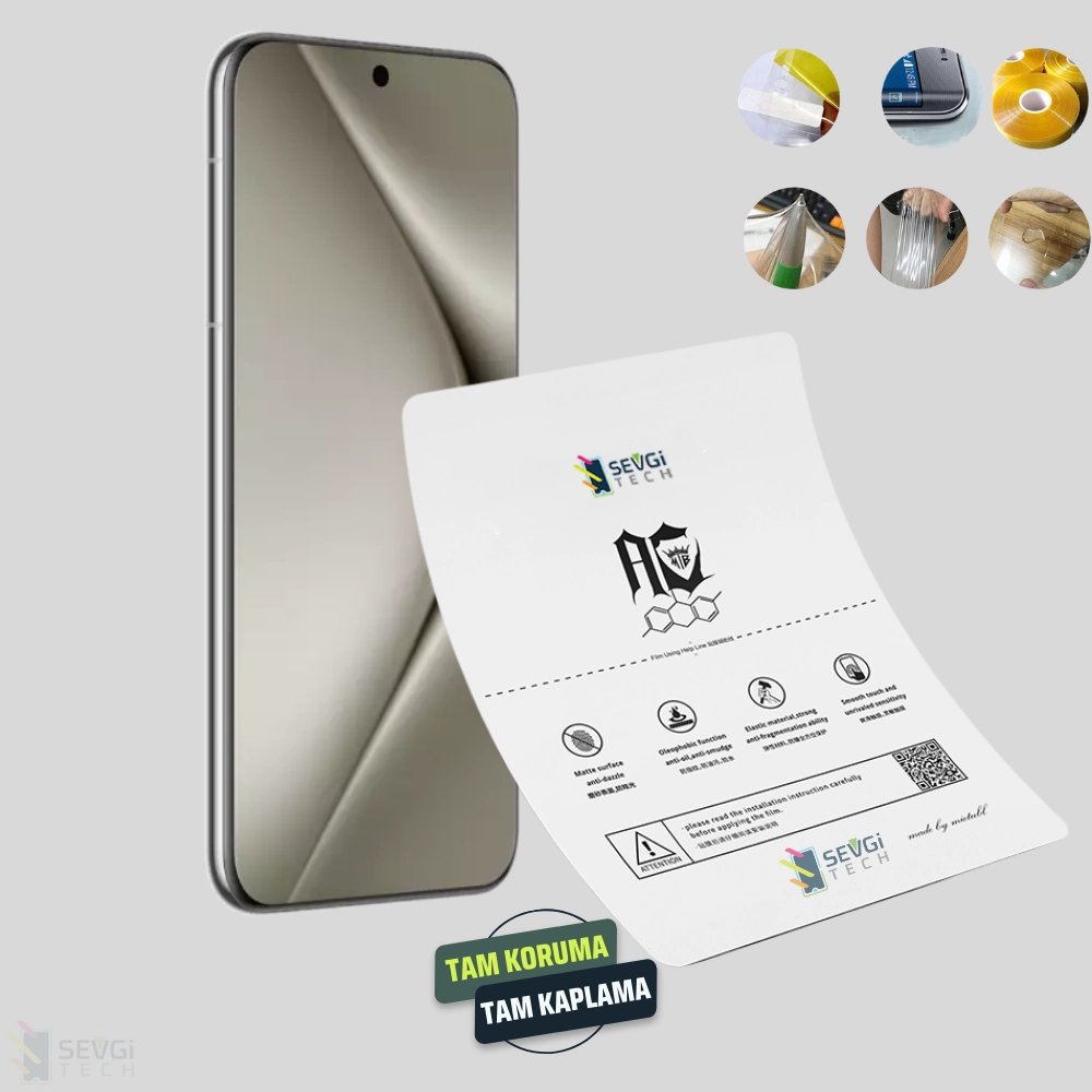 Huawei Pura 70 Pro Özel Kesim TPU Nano Ekran Koruyucu