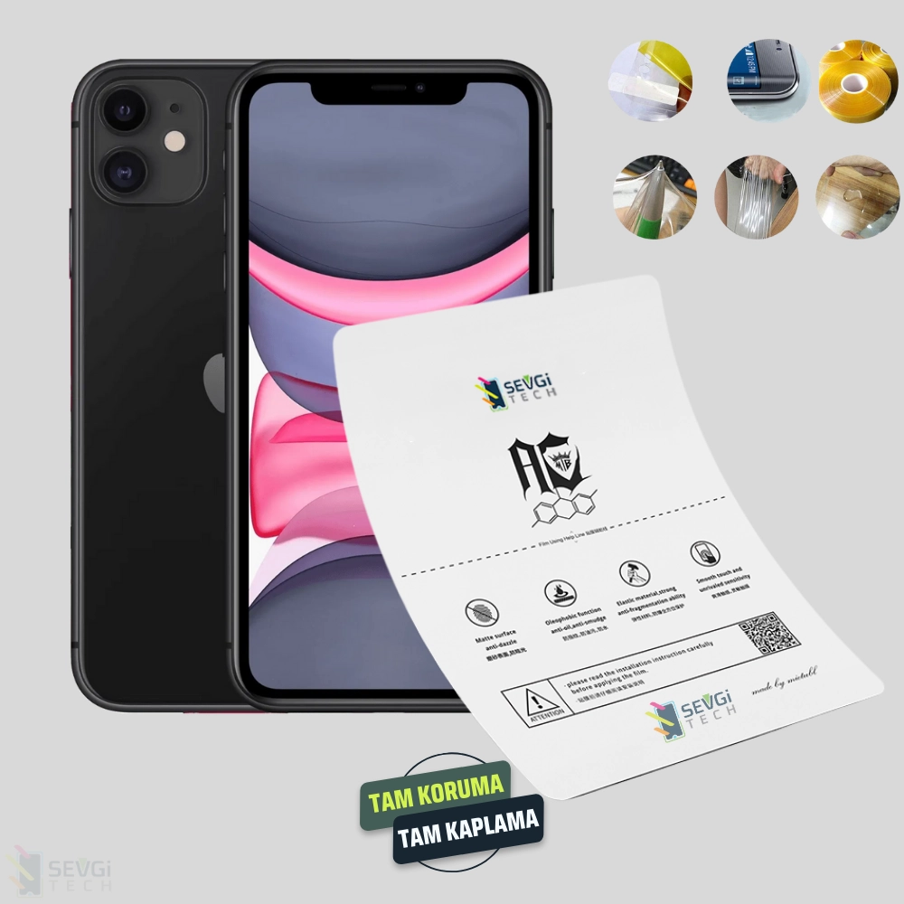 iPhone 11 Özel Kesim TPU Nano Ekran Koruyucu