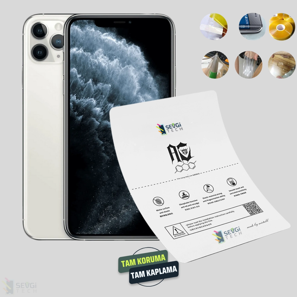 iPhone 11 Pro Özel Kesim TPU Nano Ekran Koruyucu
