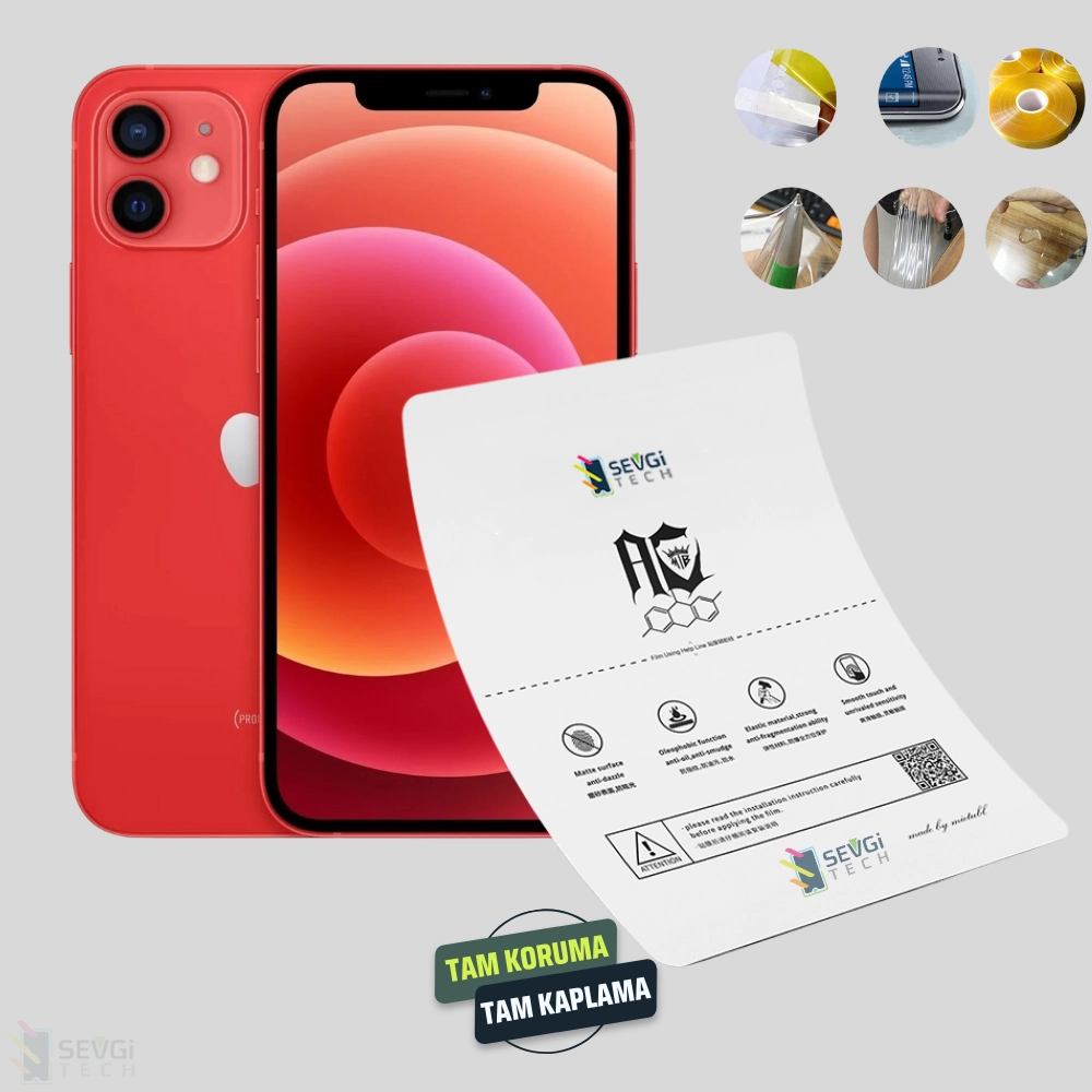 iPhone 12 Özel Kesim TPU Nano Ekran Koruyucu