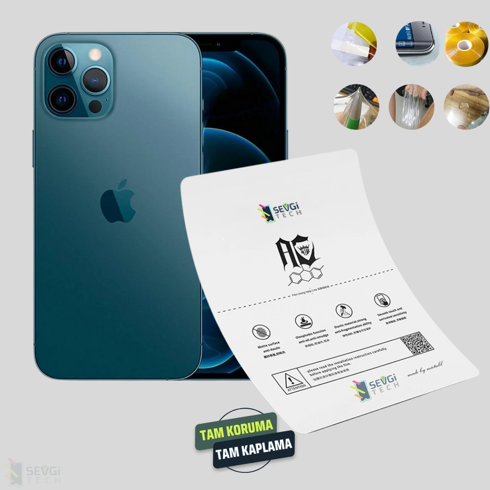 iPhone 12 Pro Max Özel Kesim TPU Nano Ekran Koruyucu
