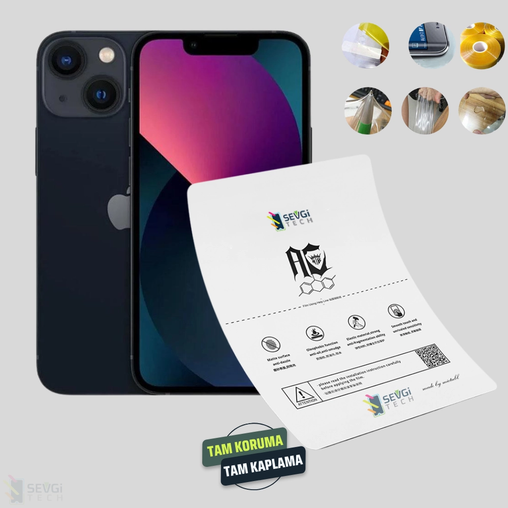 iPhone 13 Özel Kesim TPU Nano Ekran Koruyucu