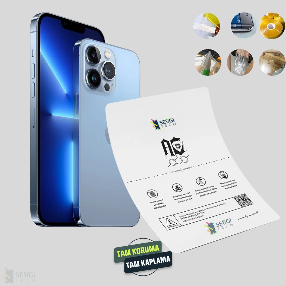 iPhone 13 Pro Max Özel Kesim TPU Nano Ekran Koruyucu