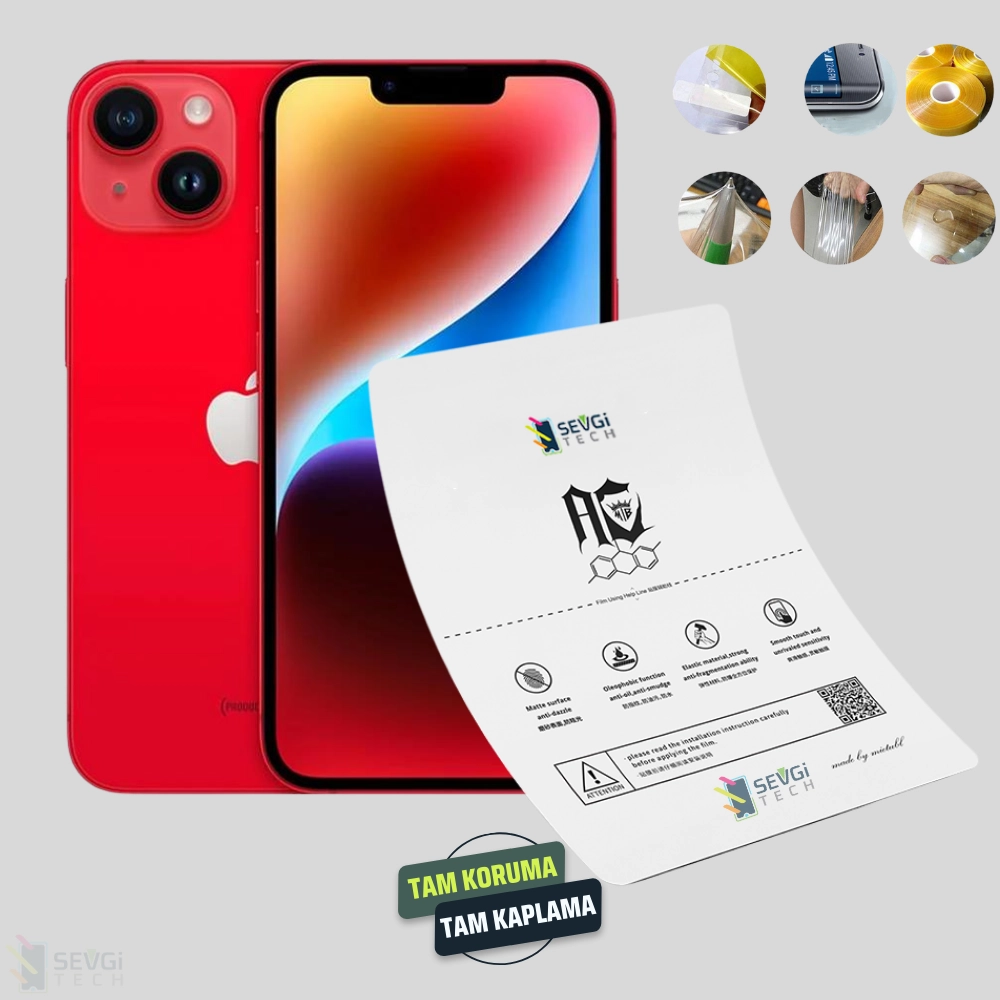 iPhone 14 Plus Özel Kesim TPU Nano Ekran Koruyucu