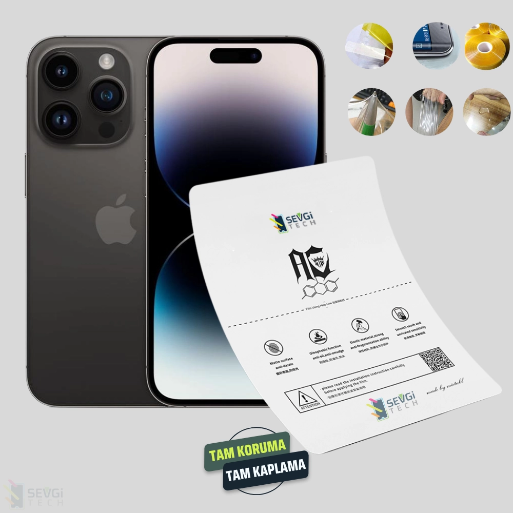 iPhone 14 Pro Özel Kesim TPU Nano Ekran Koruyucu