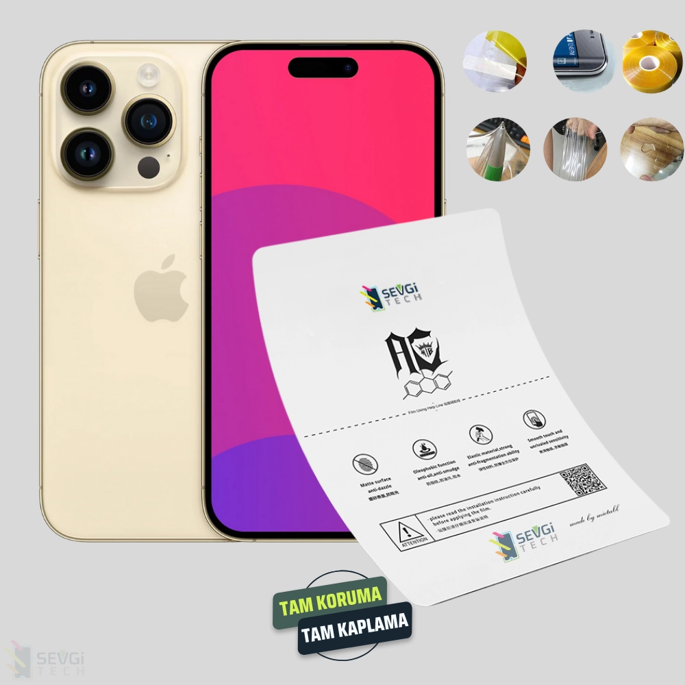 iPhone 14 Pro Max Özel Kesim TPU Nano Ekran Koruyucu