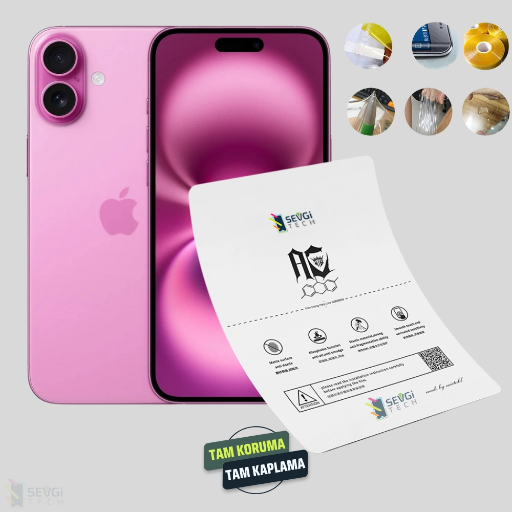 iPhone 16 Plus Özel Kesim TPU Nano Ekran Koruyucu