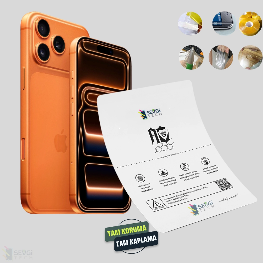 iPhone 17 Pro Max Ekran Koruyucu – Özel Kesim TPU Nano