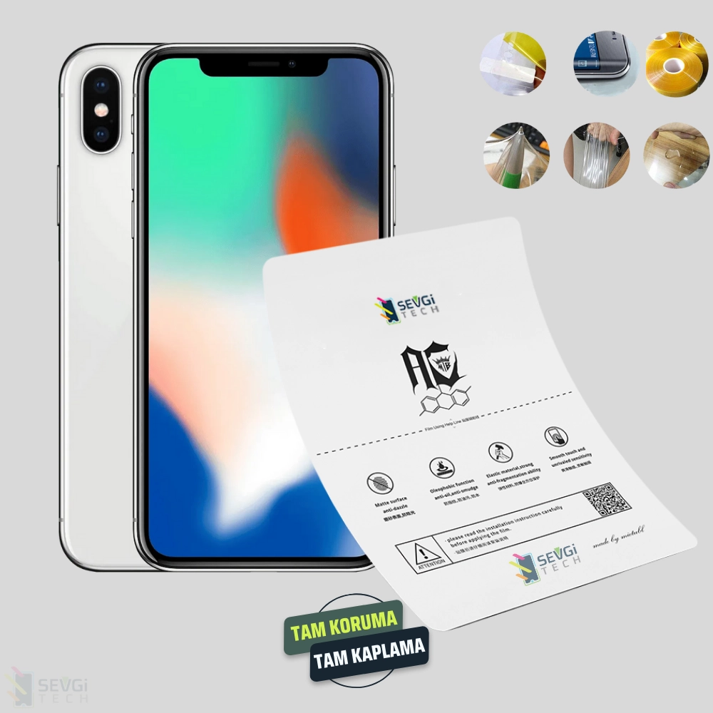 iPhone X Özel Kesim TPU Nano Ekran Koruyucu