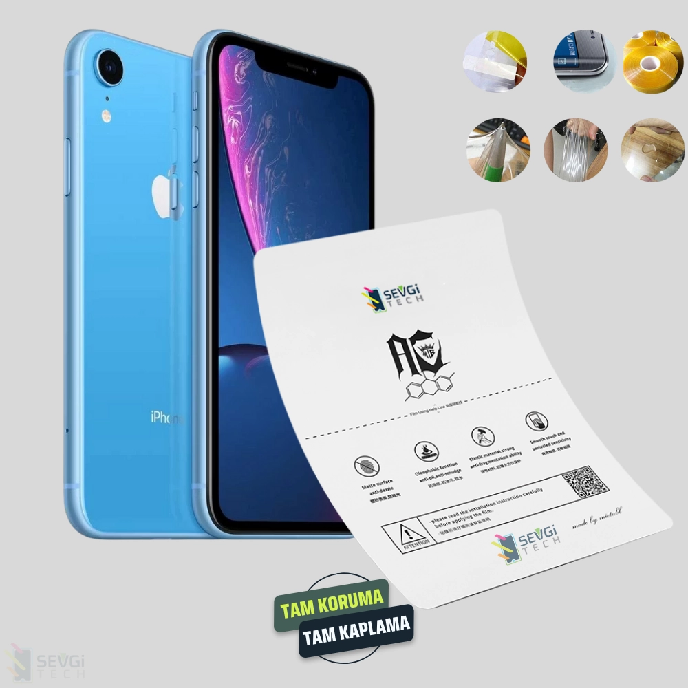 iPhone XR Özel Kesim TPU Nano Ekran Koruyucu