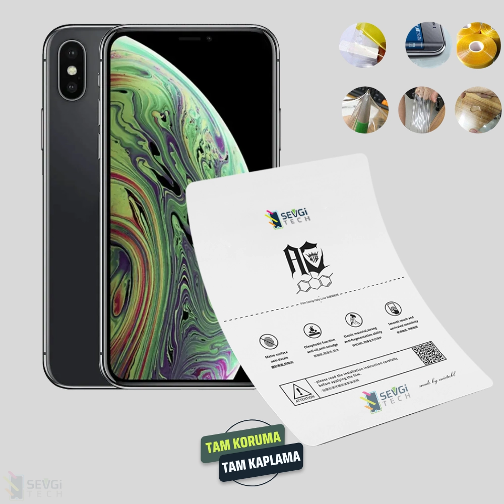 iPhone XS Özel Kesim TPU Nano Ekran Koruyucu