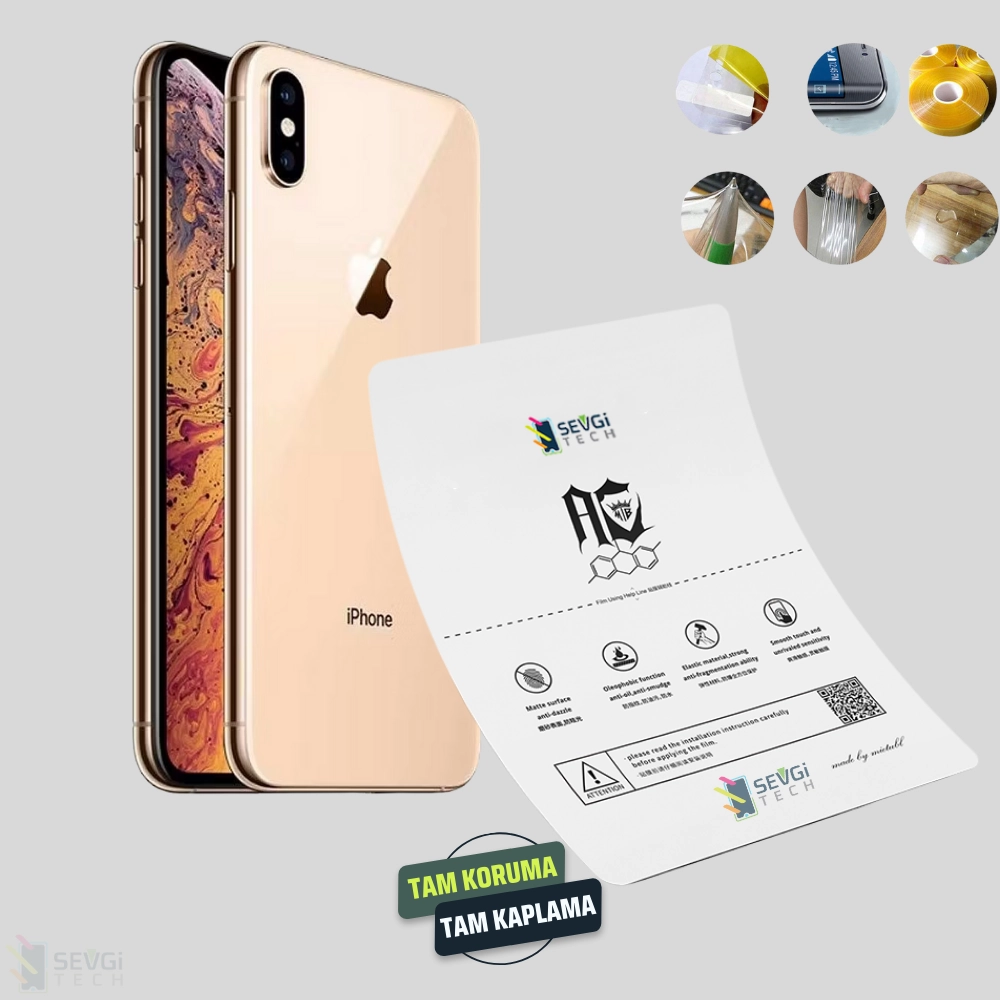 iPhone XS Max Özel Kesim TPU Nano Ekran Koruyucu