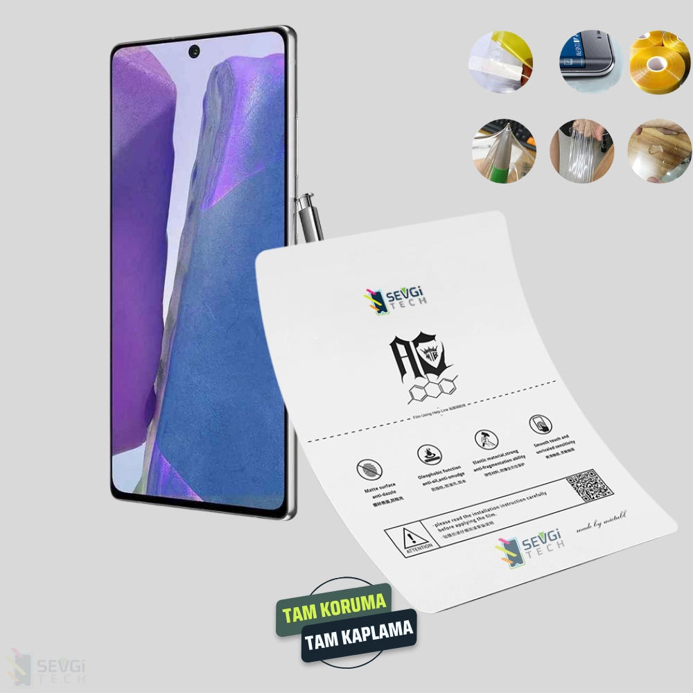 Samsung Note 20 Özel Kesim TPU Nano Ekran Koruyucu
