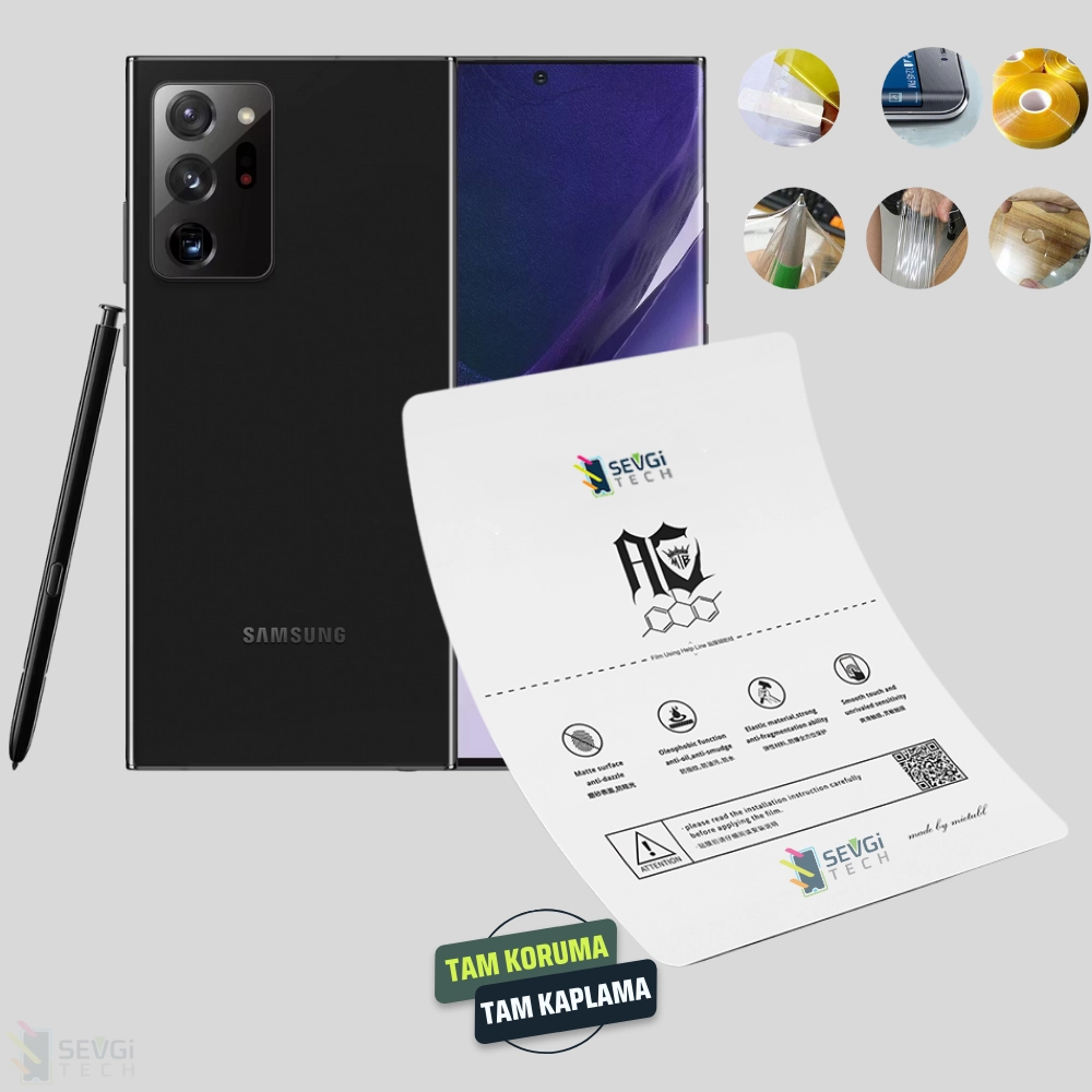 Samsung Note 21 Ultra Özel Kesim TPU Nano Ekran Koruyucu