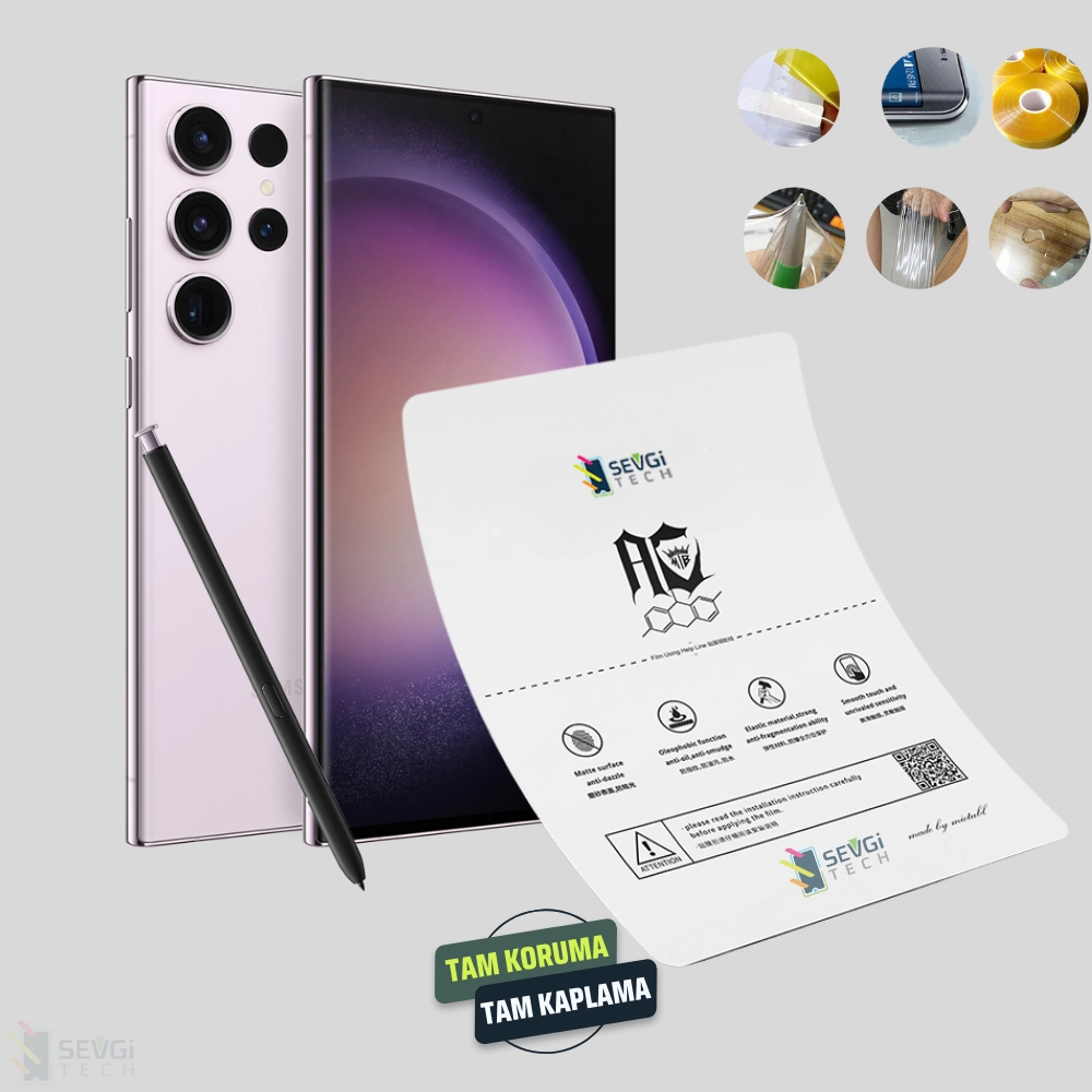 Samsung Galaxy S23 Ultra Özel Kesim TPU Nano Ekran Koruyucu
