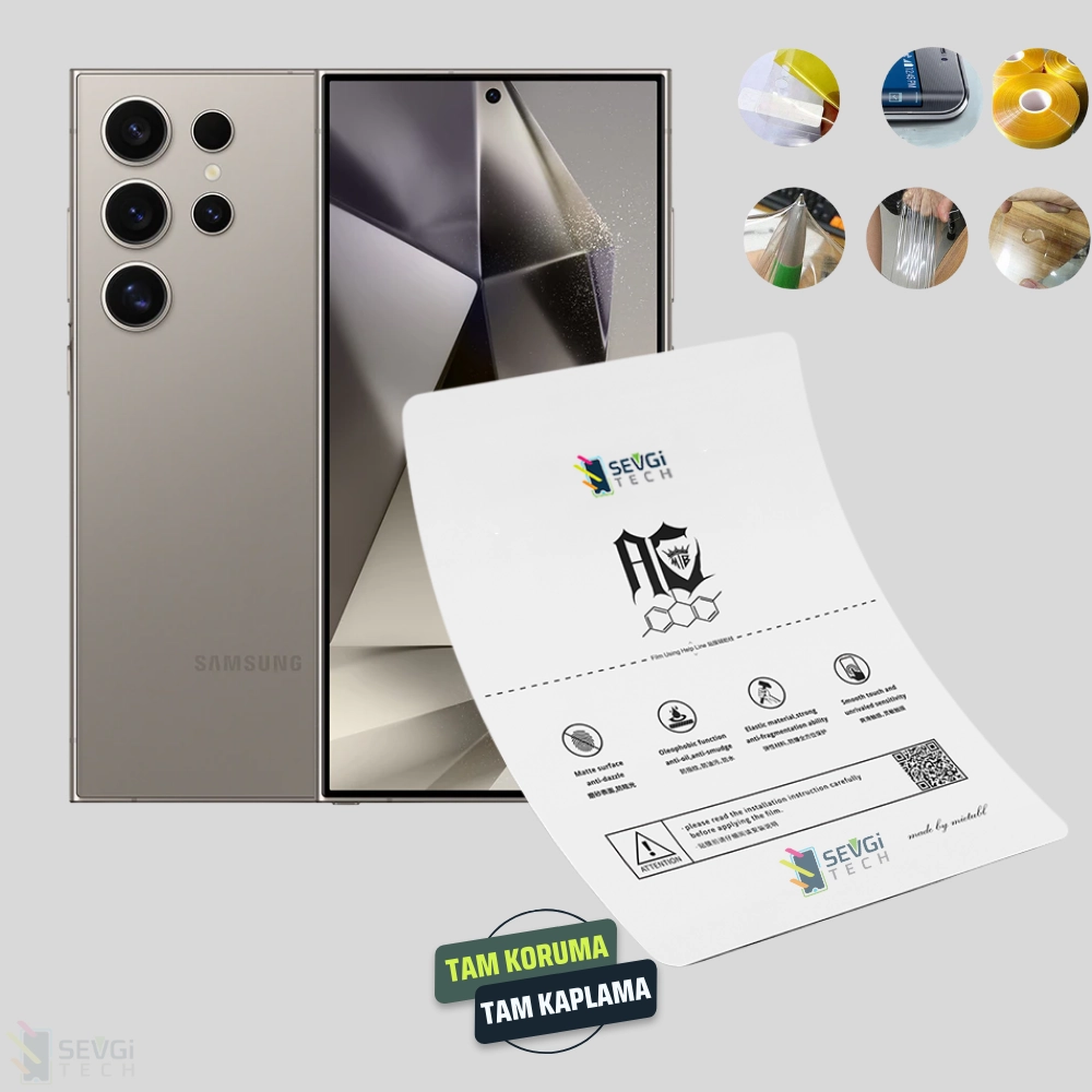 Samsung Galaxy S24 Ultra Özel Kesim TPU Nano Ekran Koruyucu