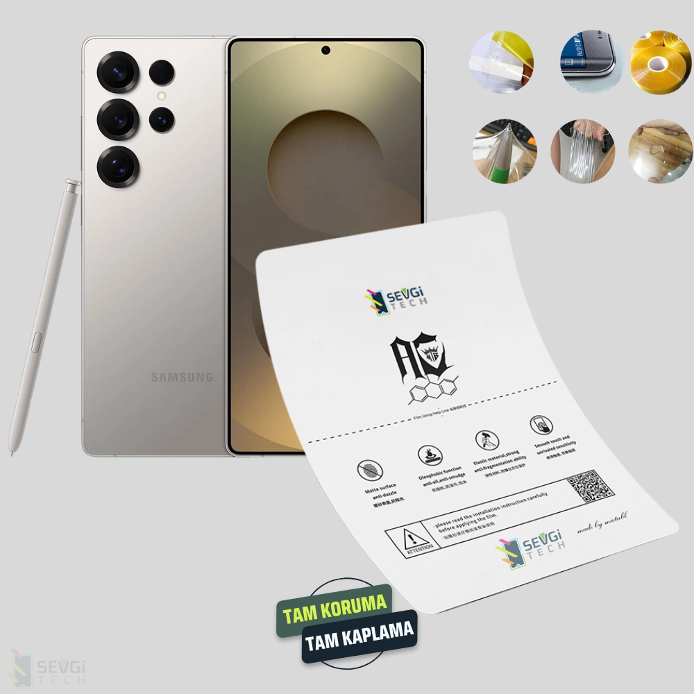 Samsung Galaxy S25 Ultra Özel Kesim TPU Nano Ekran Koruyucu