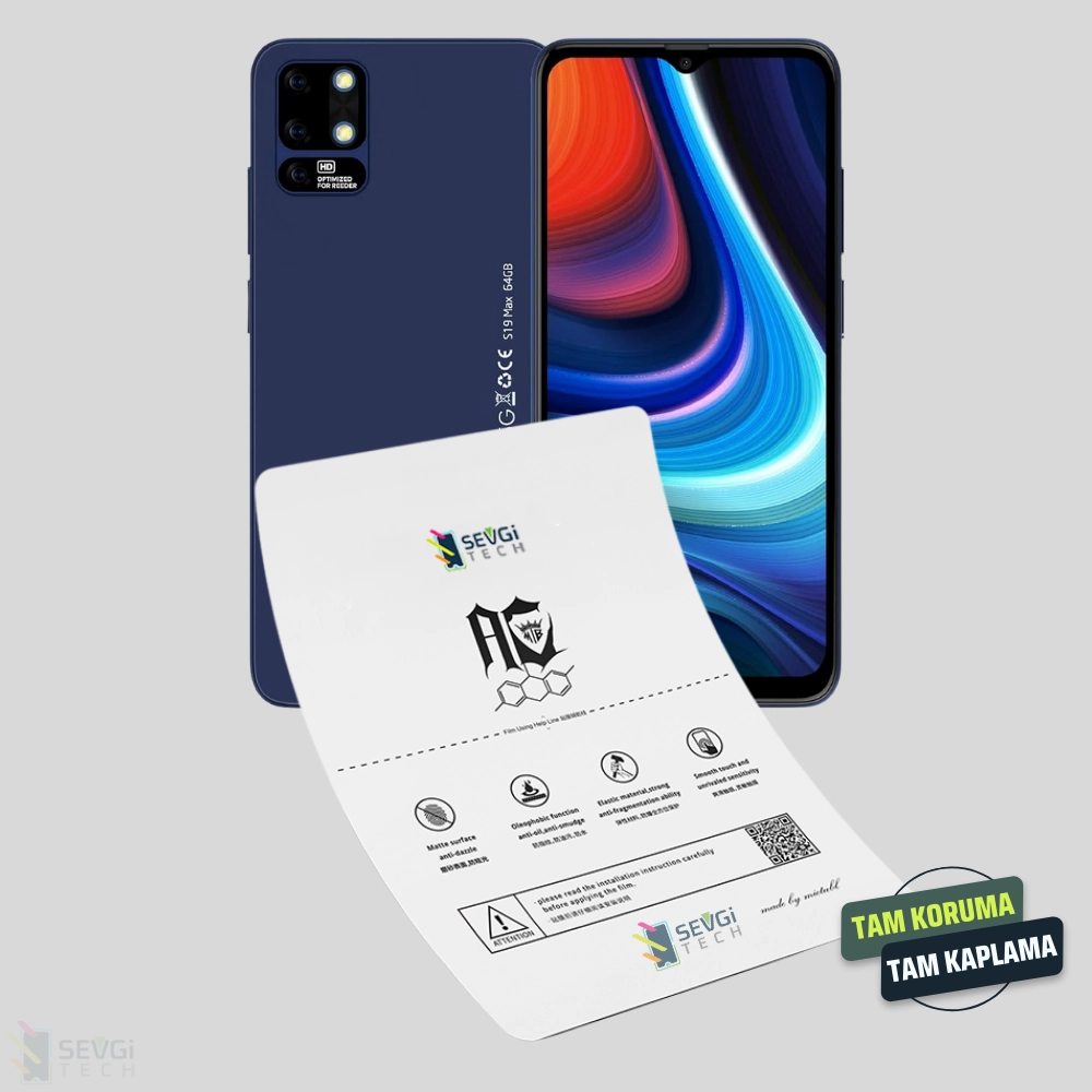 Reeder S19 Max Özel Kesim TPU Nano Ekran Koruyucu