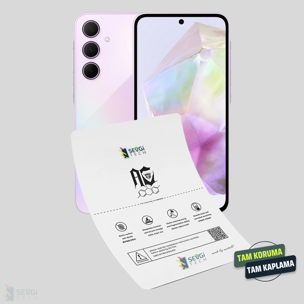 Samsung A55 5G Özel Kesim TPU Nano Ekran Koruyucu