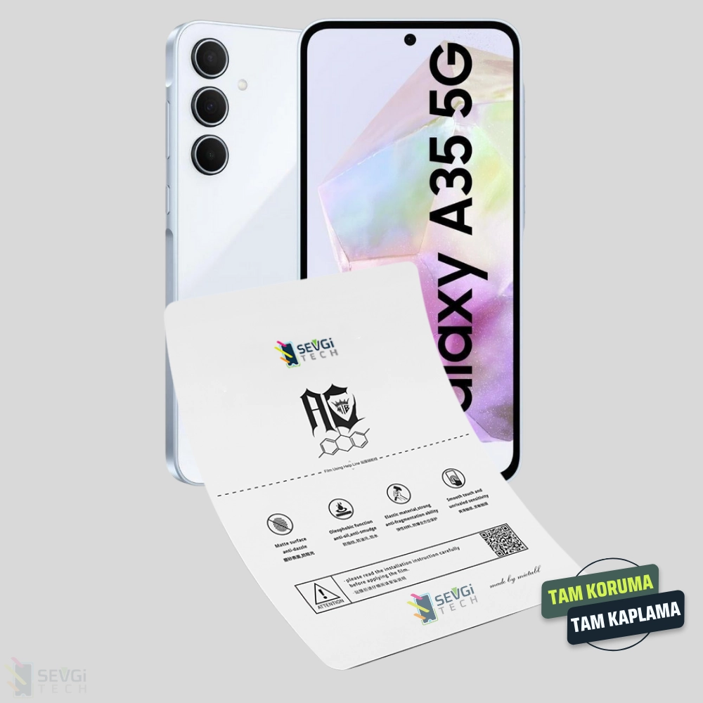 Samsung A35 5G Özel Kesim TPU Nano Ekran Koruyucu
