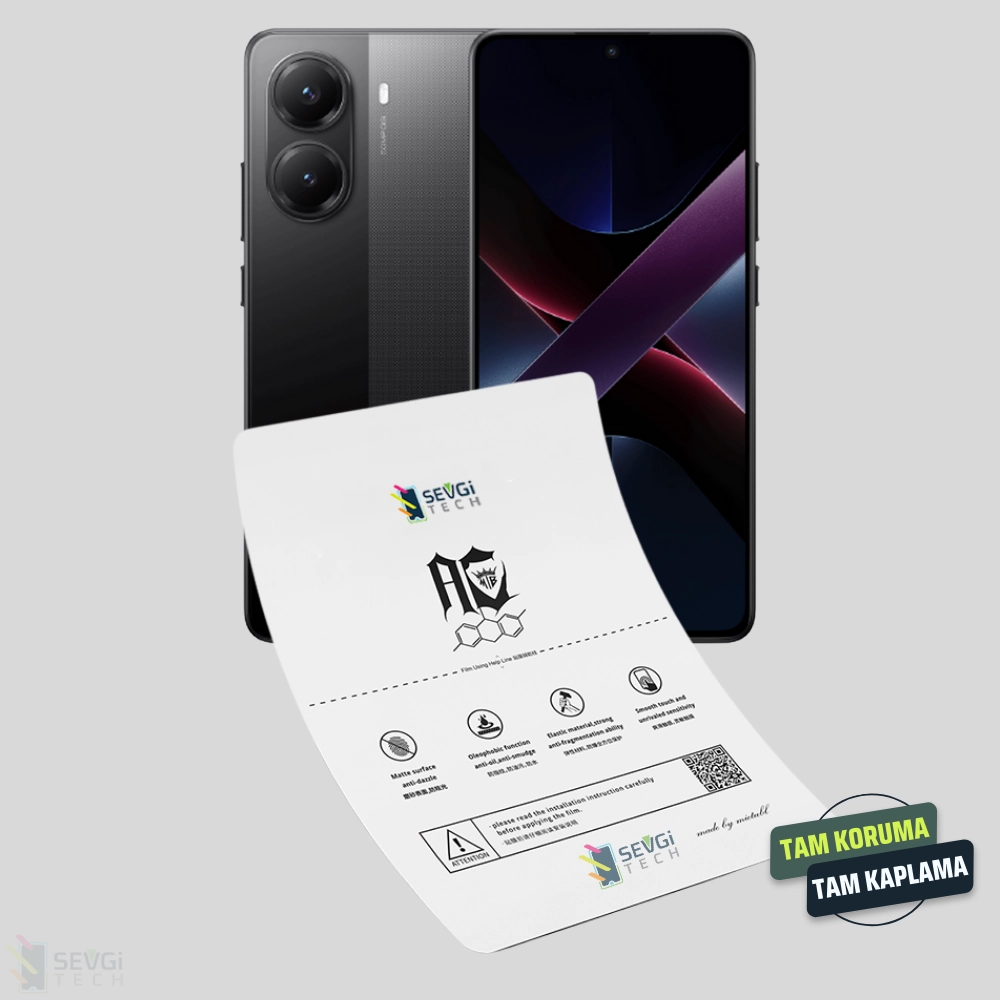 Xiaomi Poco X7 Pro Özel Kesim TPU Nano Ekran Koruyucu