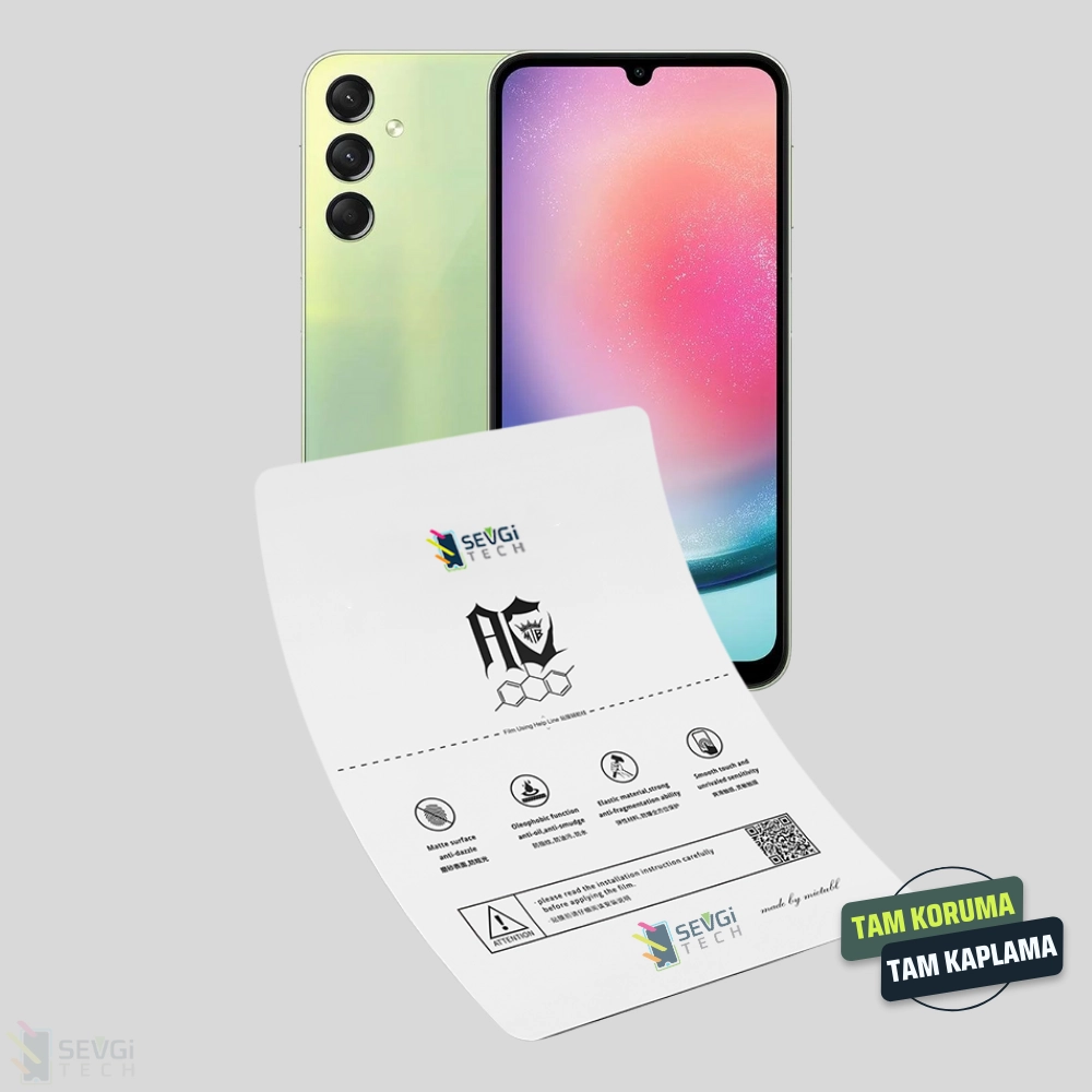 Samsung A24 4G Özel Kesim TPU Nano Ekran Koruyucu