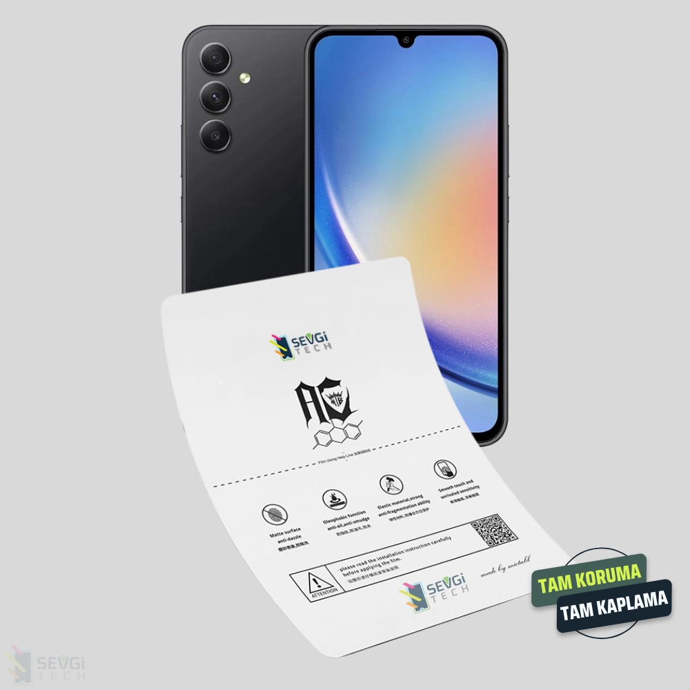 Samsung A34 Özel Kesim TPU Nano Ekran Koruyucu
