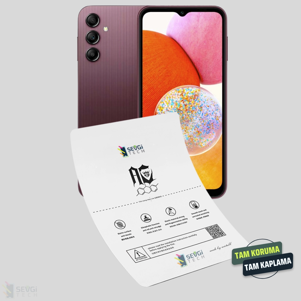 Samsung A14 4G Özel Kesim TPU Nano Ekran Koruyucu
