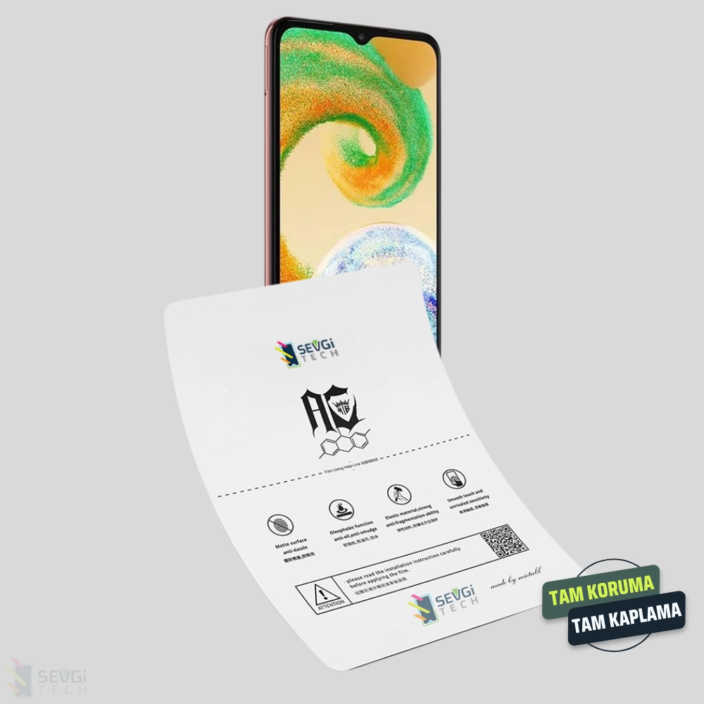 Samsung A04s Özel Kesim TPU Nano Ekran Koruyucu