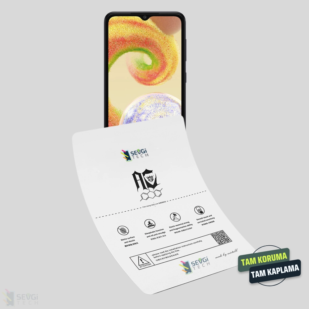 Samsung A04 Özel Kesim TPU Nano Ekran Koruyucu
