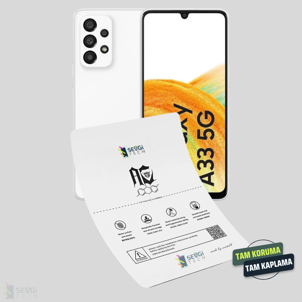 Samsung A33 5G Özel Kesim TPU Nano Ekran Koruyucu