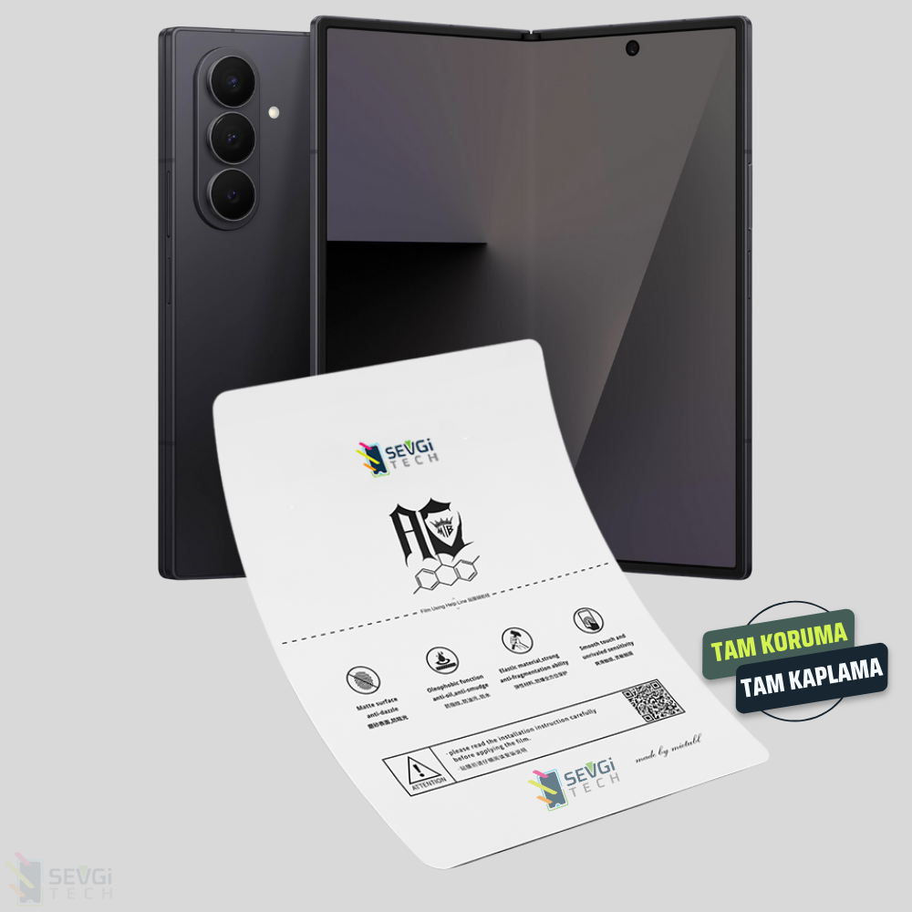 Samsung Z Fold 7 Özel Kesim İç ve Dış Ekran Koruyucu