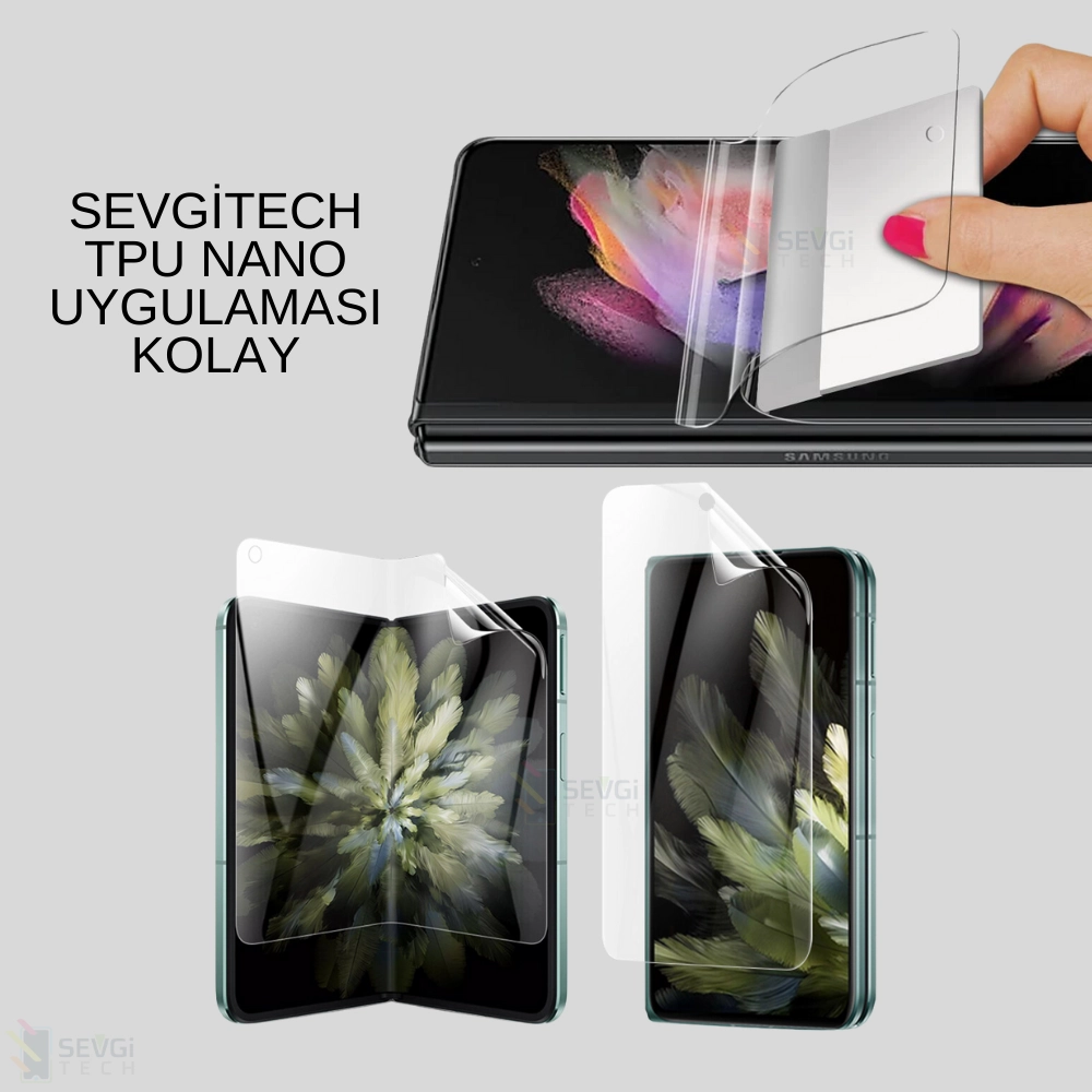 Huawei Mate XTs Ultimate Özel Kesim İç ve Dış Ekran Koruyucu