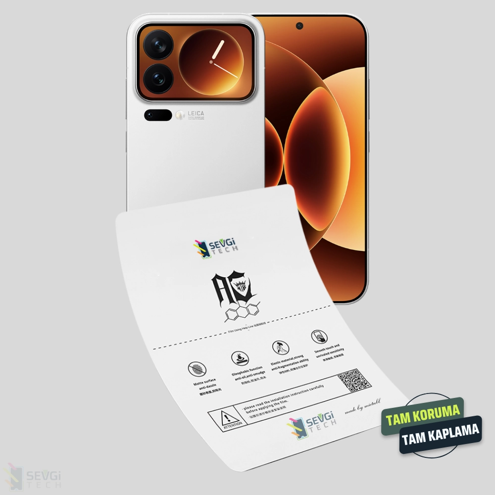 Xiaomi 17 Pro Özel Kesim TPU Nano Ekran Koruyucu