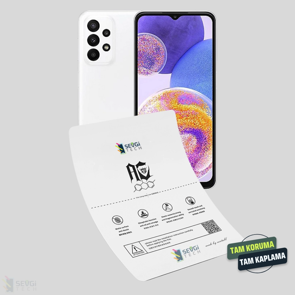 Samsung A23 Özel Kesim TPU Nano Ekran Koruyucu