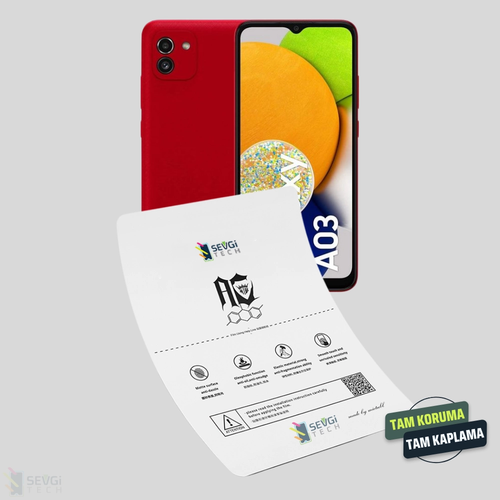 Samsung A03 Özel Kesim TPU Nano Ekran Koruyucu