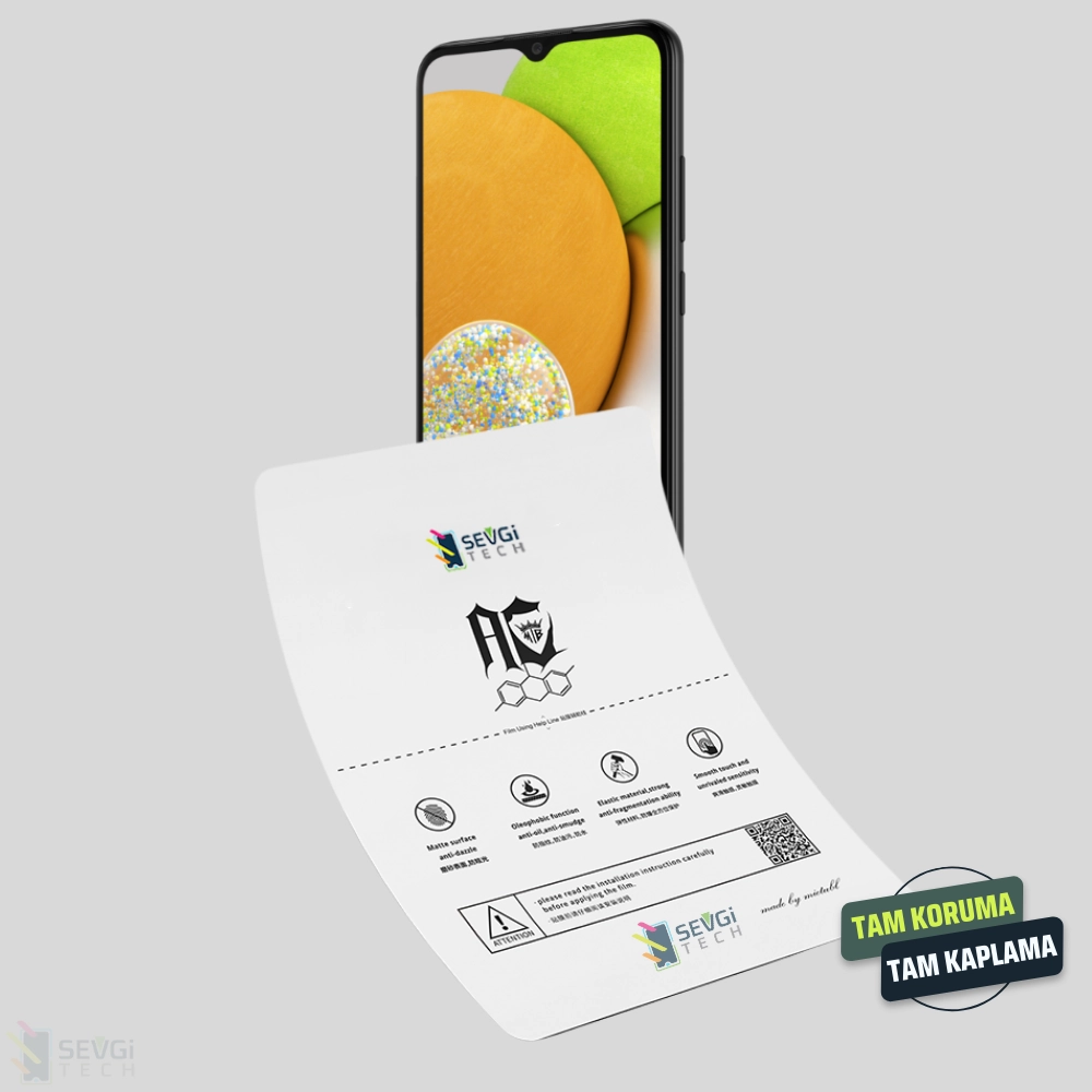 Samsung A03 Core Özel Kesim TPU Nano Ekran Koruyucu