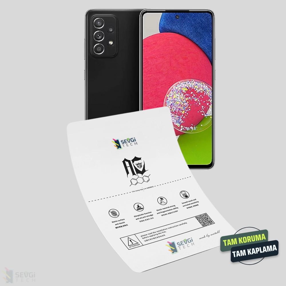 Samsung A52s 5G Özel Kesim TPU Nano Ekran Koruyucu