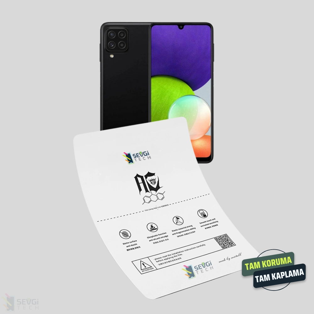 Samsung A22s 5G Özel Kesim TPU Nano Ekran Koruyucu